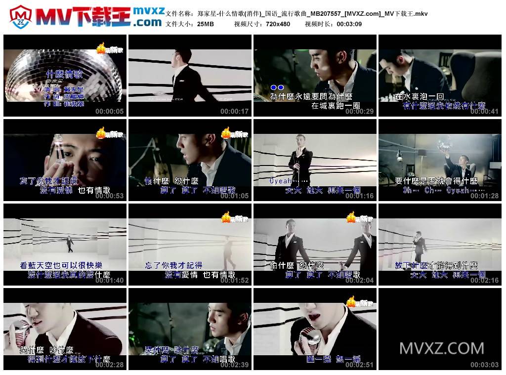 郑家星-什么情歌(消伴)_国语_流行歌曲_MB207557